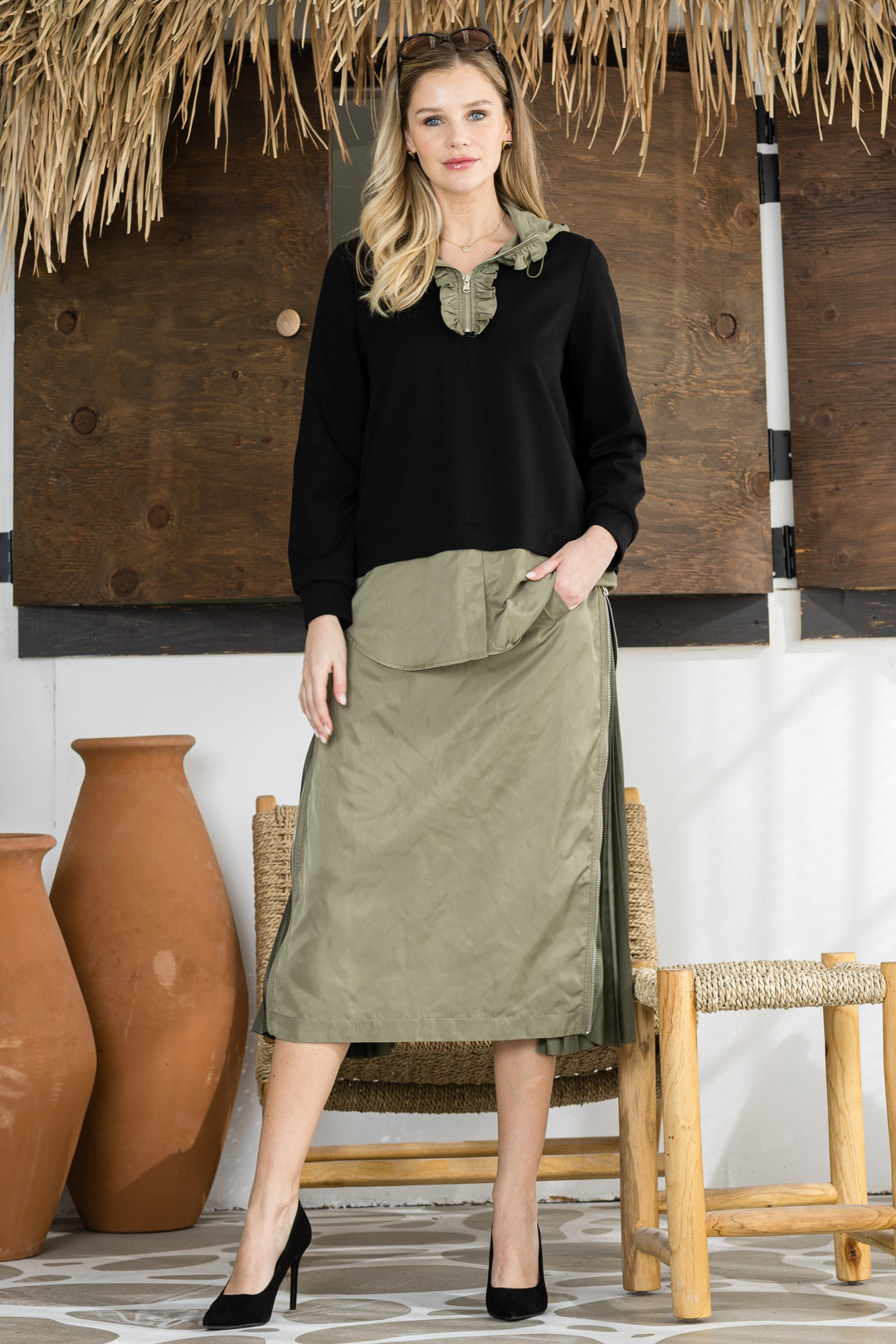 Jelani Side Zip Skirt