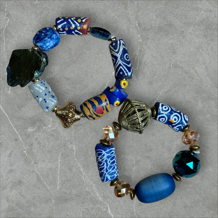 Ghana Trade Bead Mix Bracelet