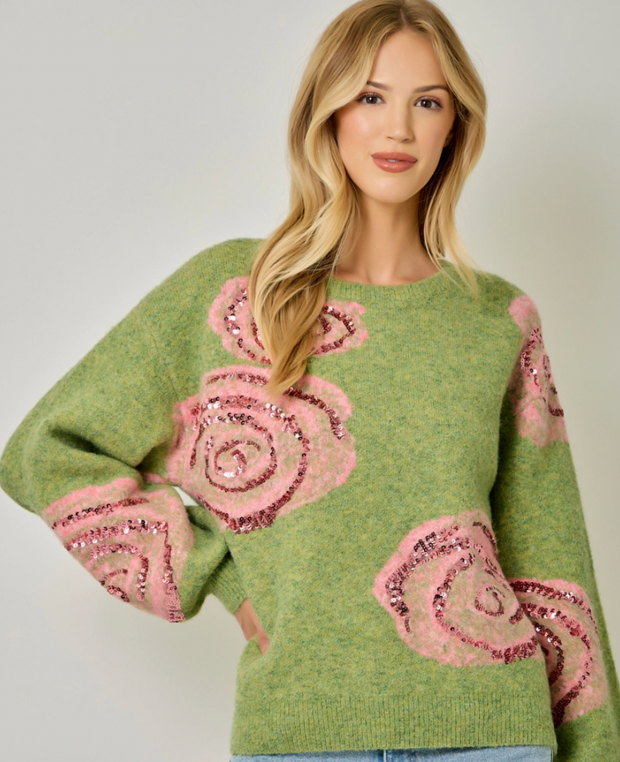 Dopamine Rose Sweater