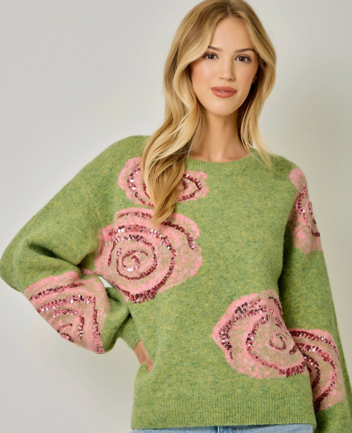Dopamine Rose Sweater