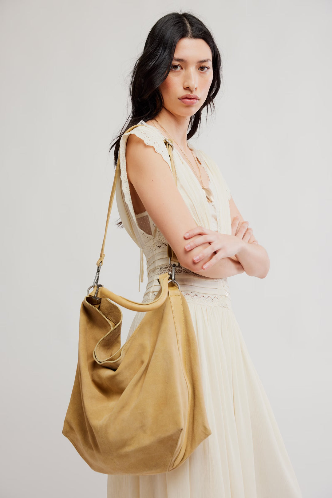 Suzie Suede Slouch Tote