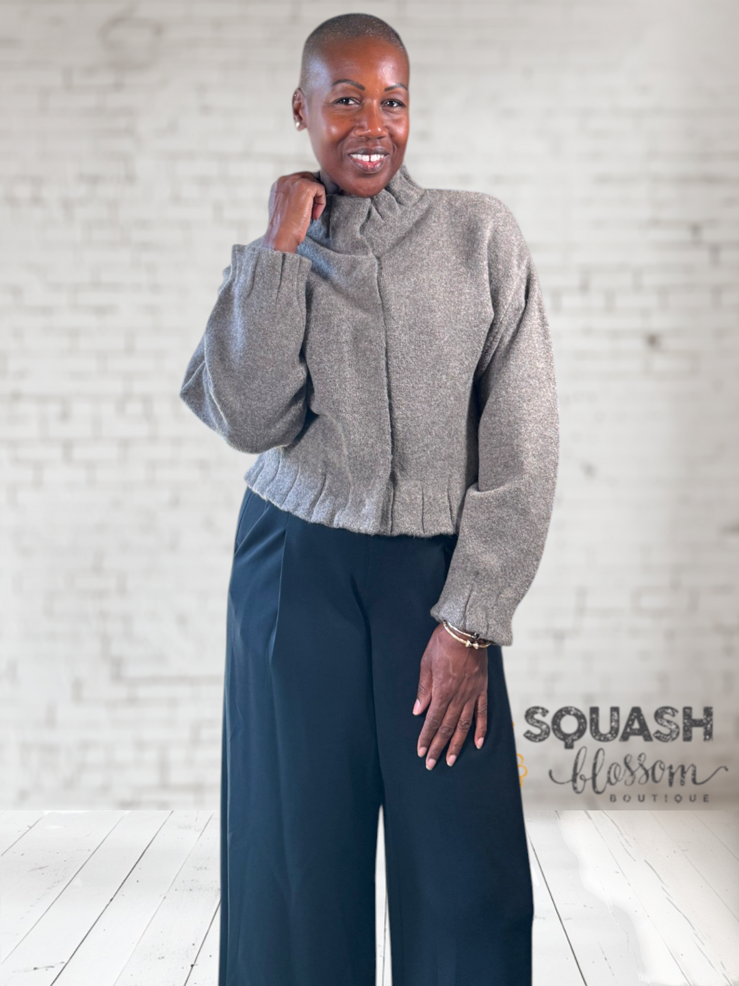 Nubby Snap Cardi