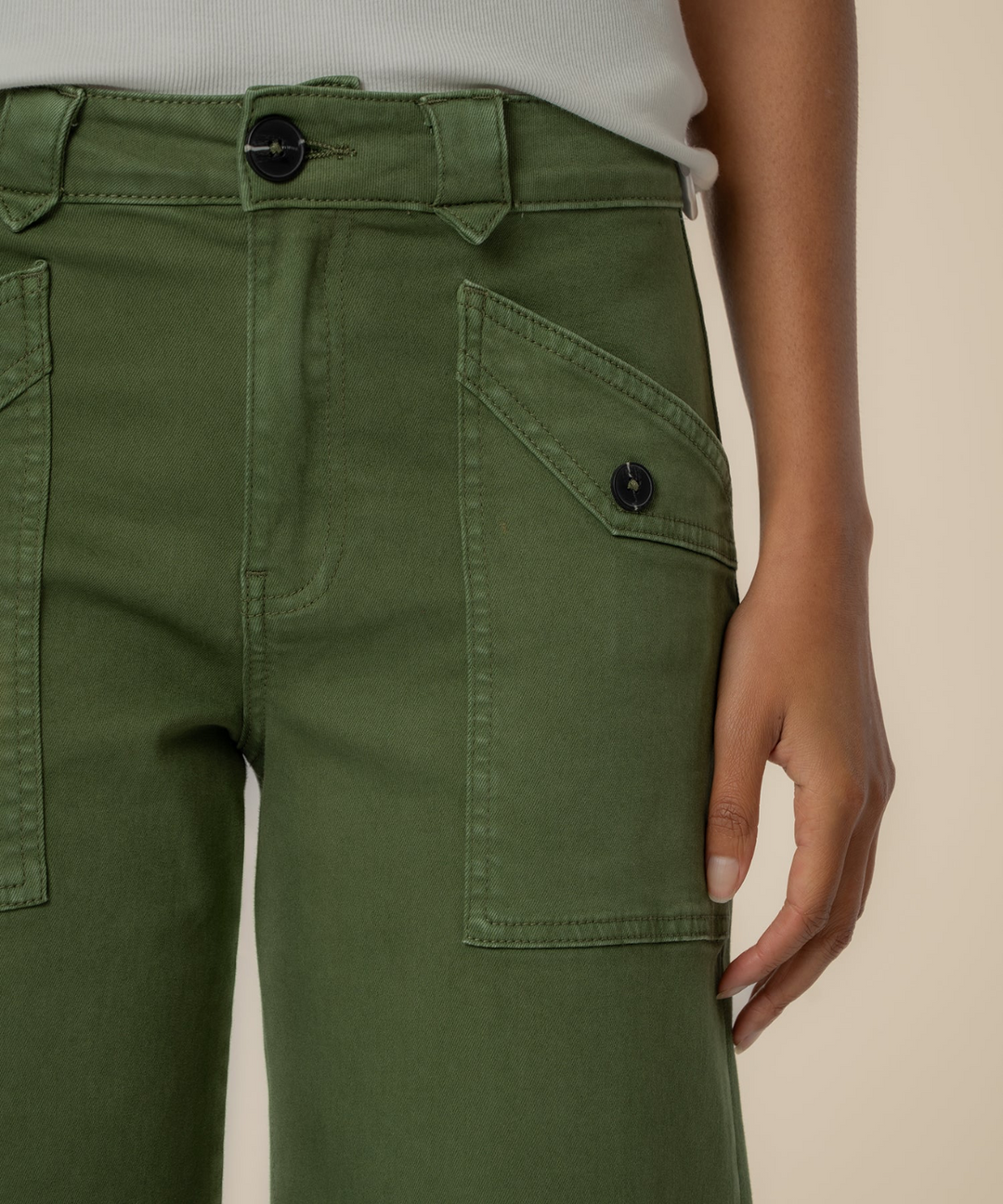 Meg Hi Wide Front Back Pocket Jeans