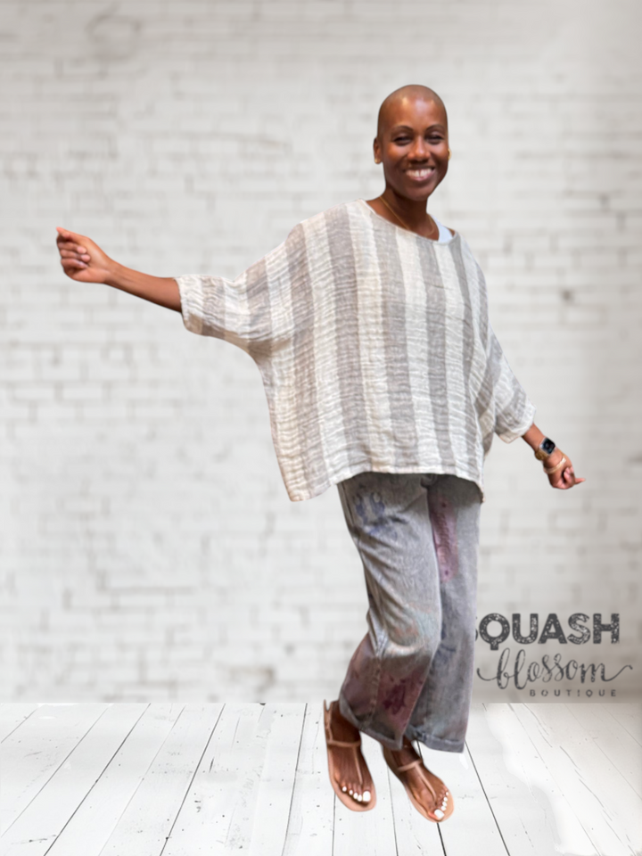 Striped Linen Top