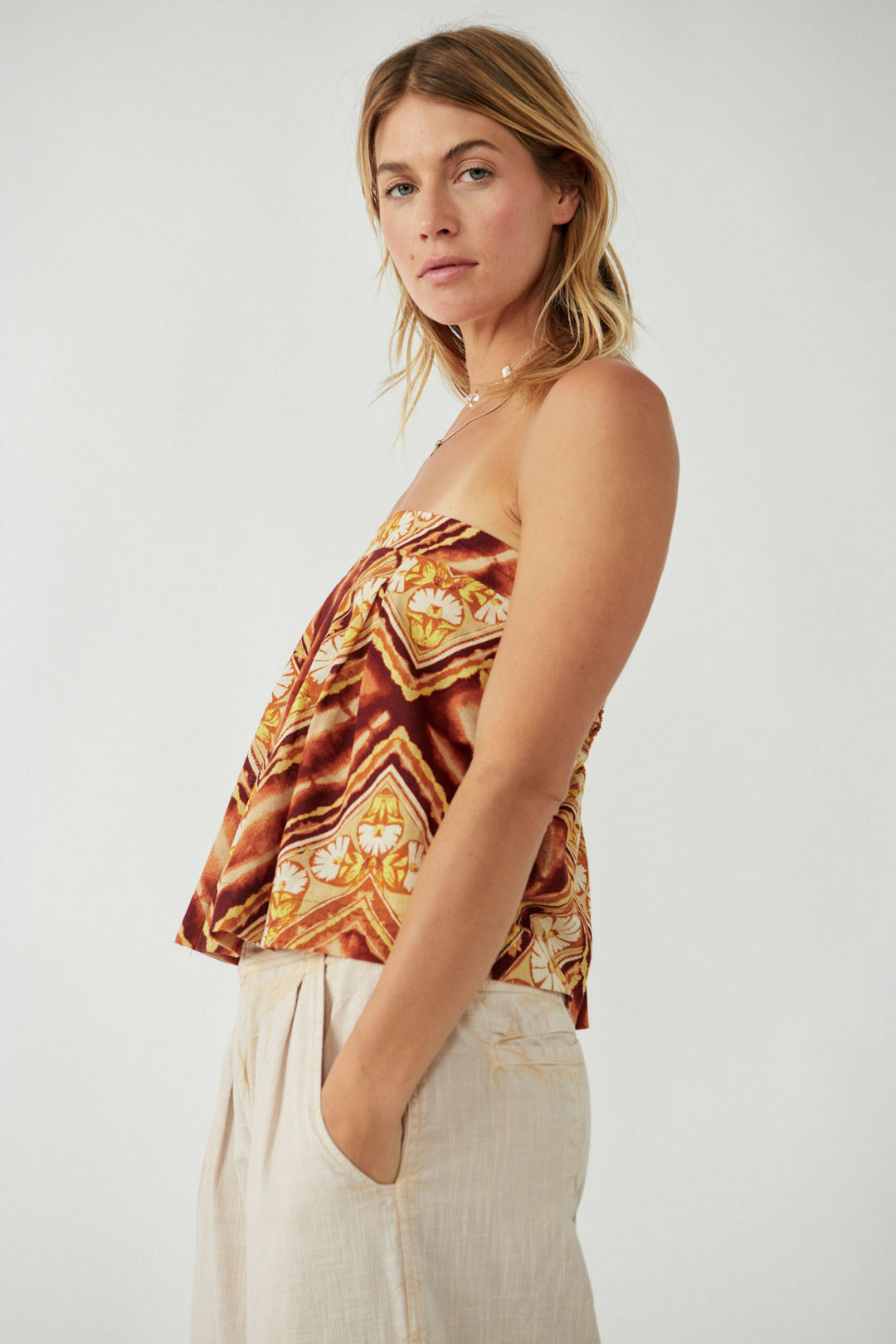 Free People Kendra Printed Top