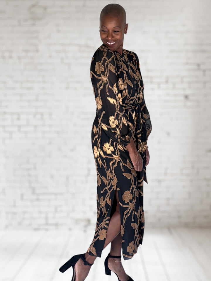 Velvet Burnout Dress