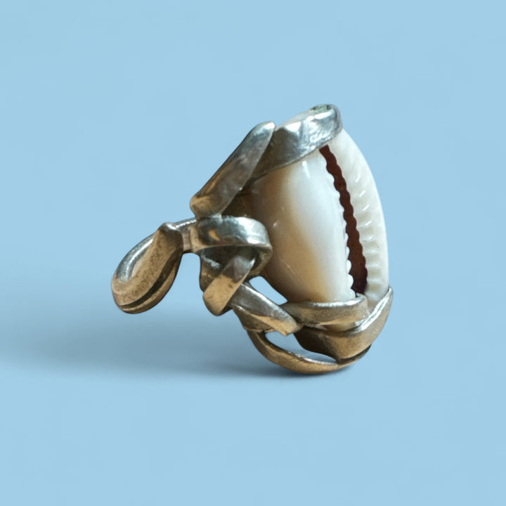 Cowrie Adjustable Ring