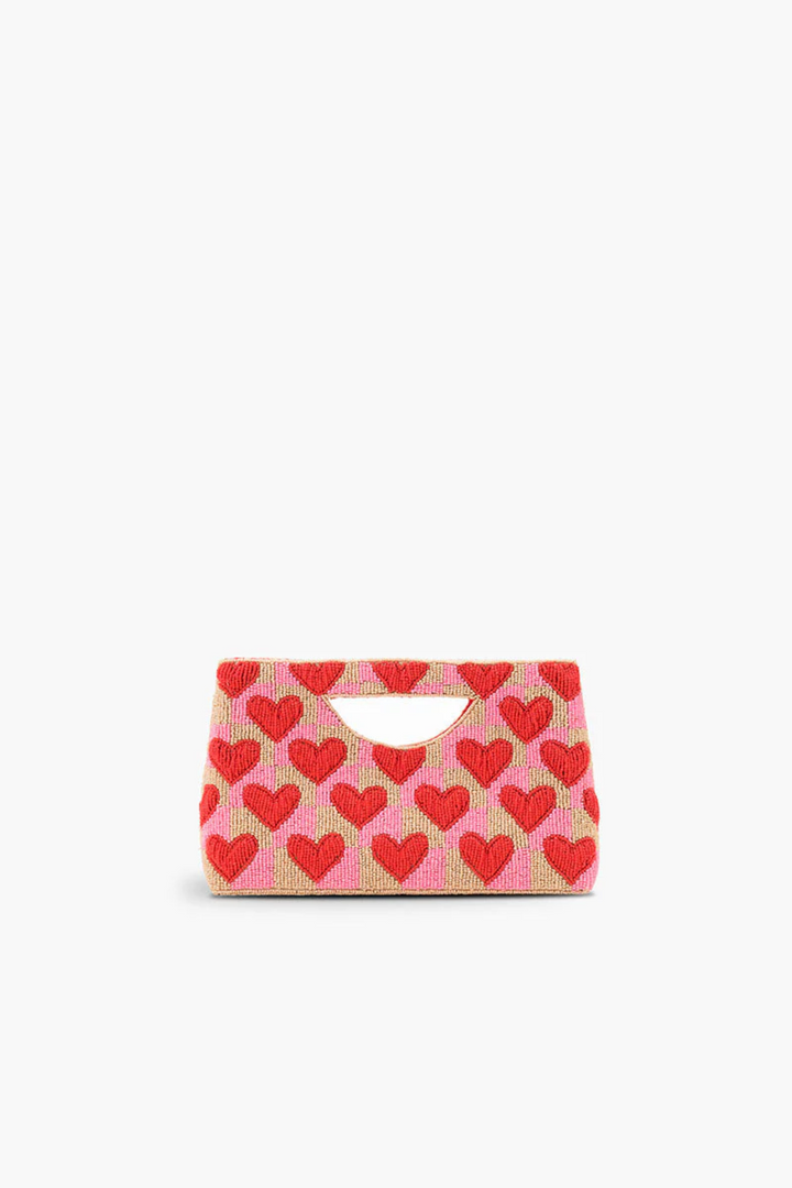Amour Heart Bead  Clutch