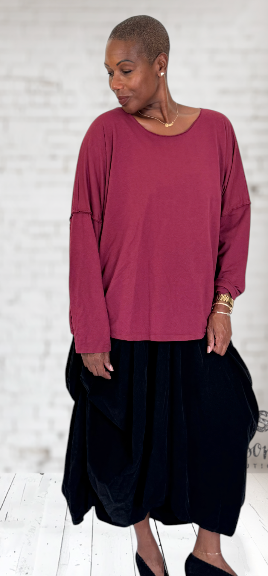 Wide Neck Top