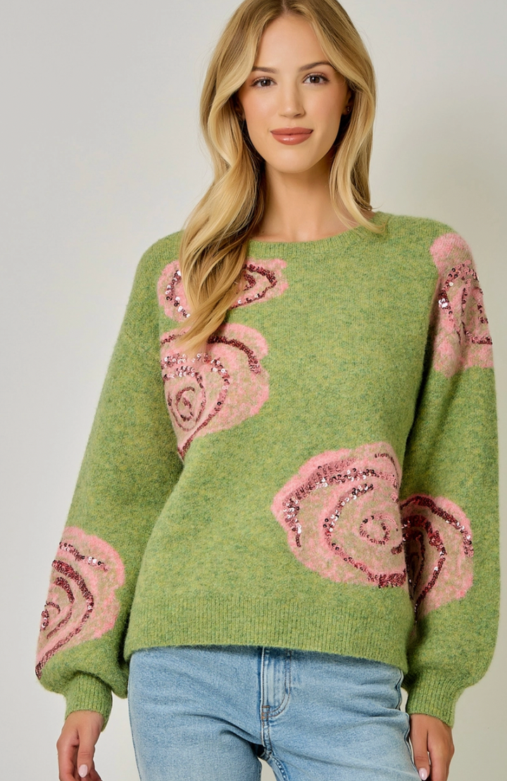 Dopamine Rose Sweater