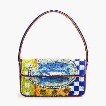 Mediterranean Sardine Beaded Handbag
