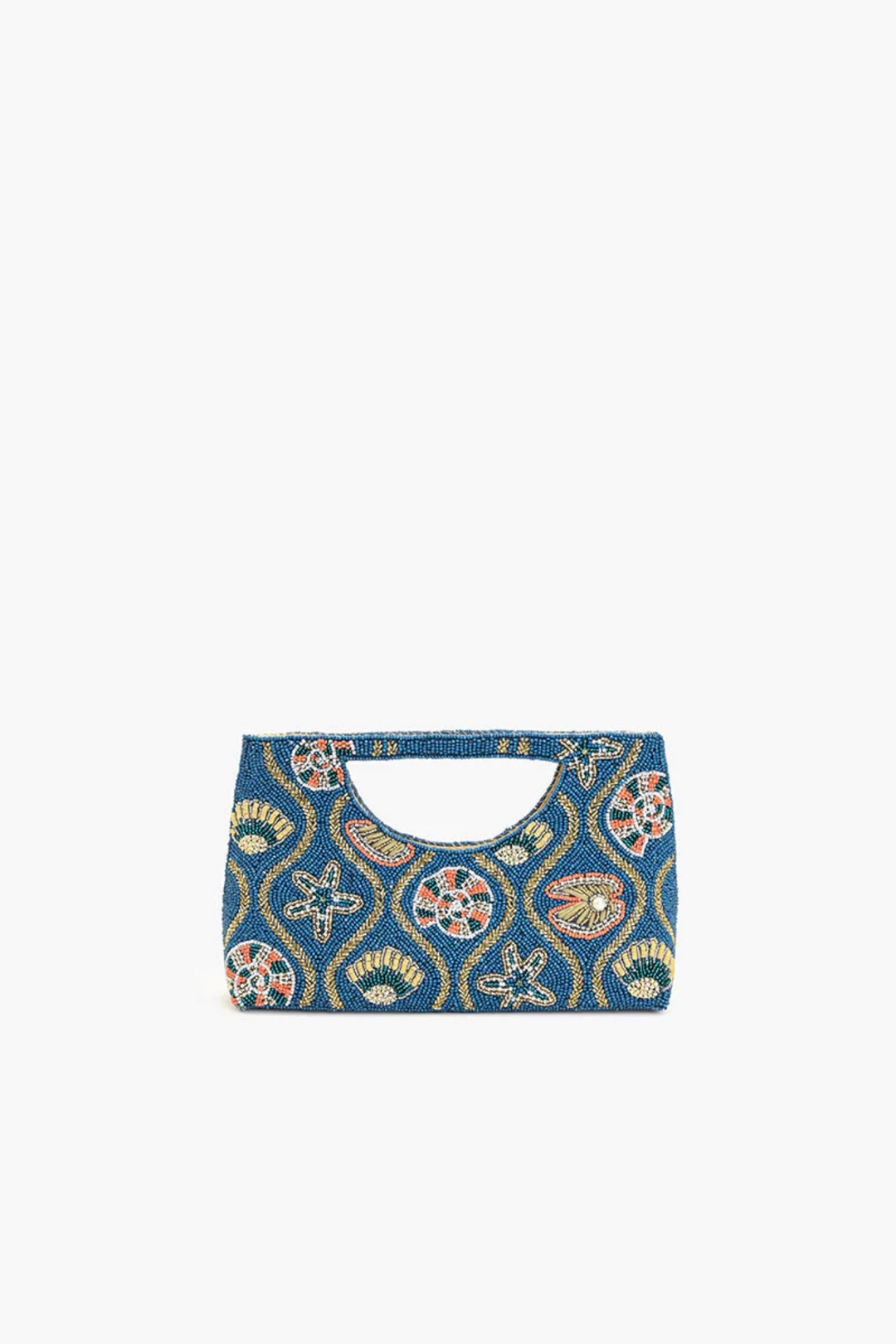 Midnight Shore Beaded Clutch