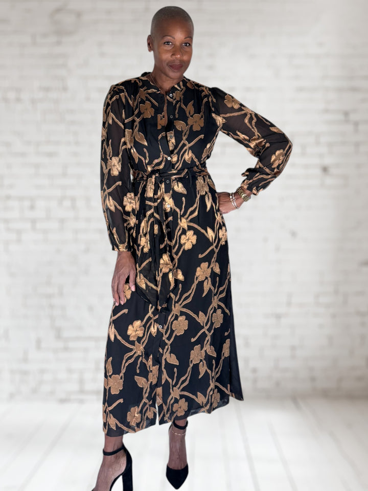 Velvet Burnout Dress