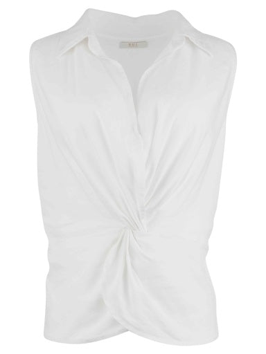 Sara Sleeveless Twist Top