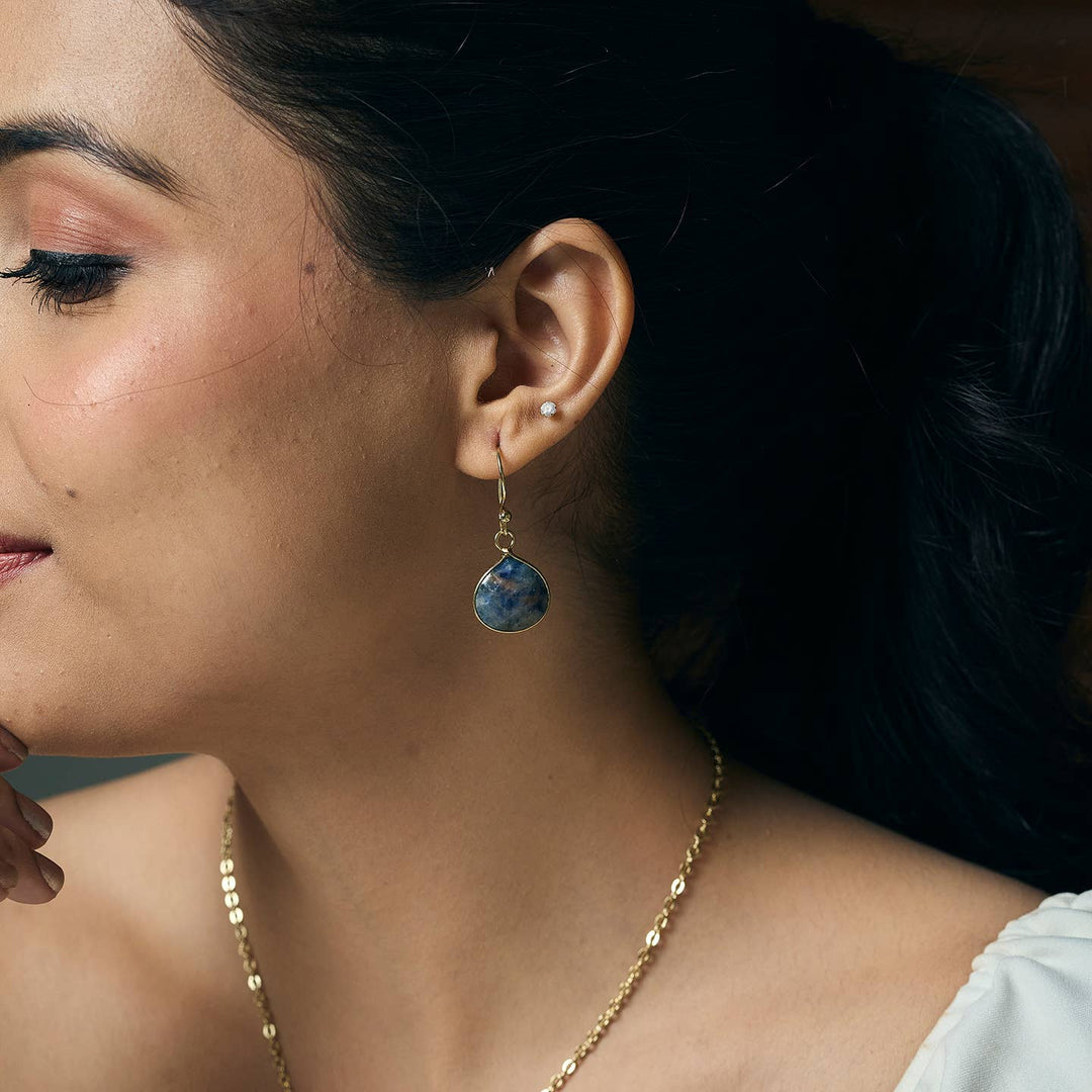 Semi Precious Stone Earrings