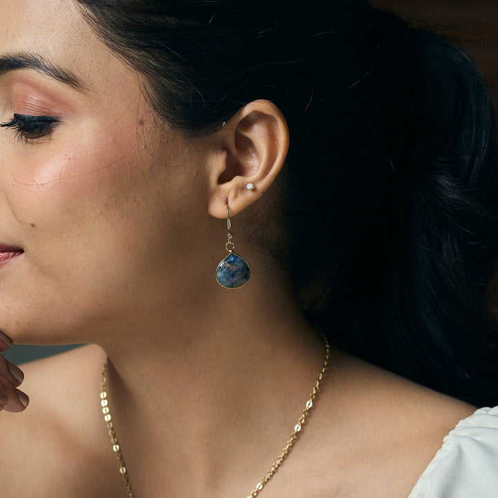 Semi Precious Stone Earrings
