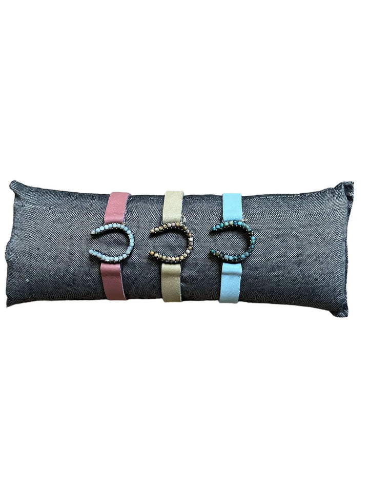 Small Beaded Horseshoe Bracelet