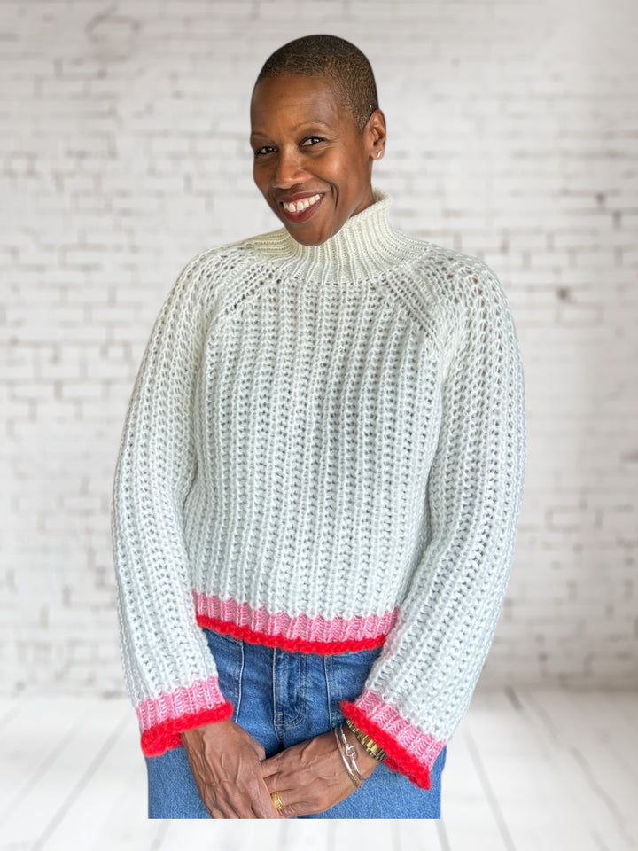 Sugar Cane Mock Chunky Sweater