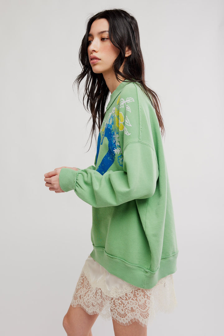 Palm Spring Turtle Sweatshirt