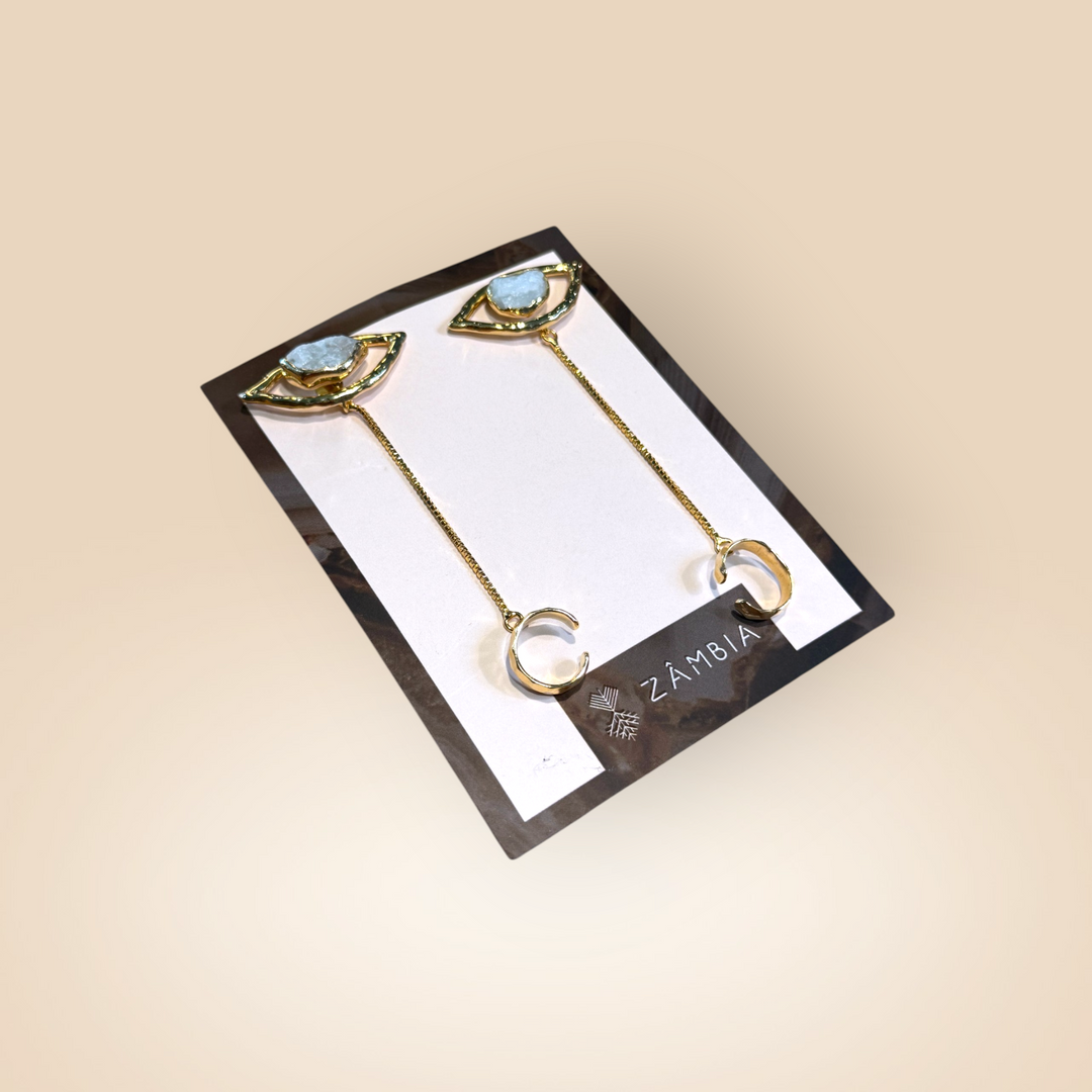 Eye Stud Cuff Earrings