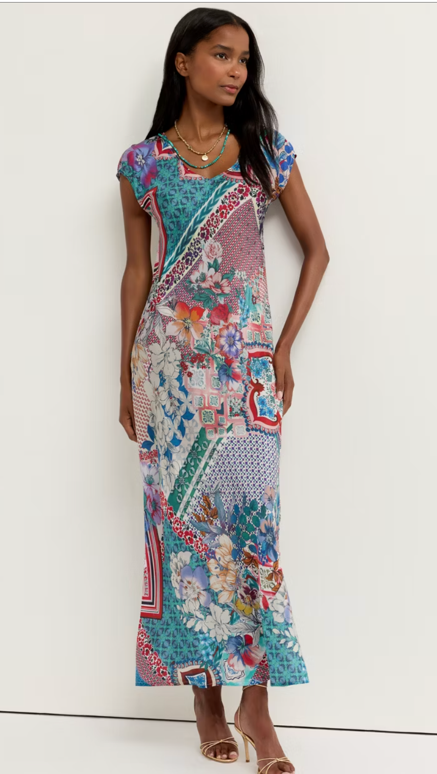Verty Bias Patchwork Dress