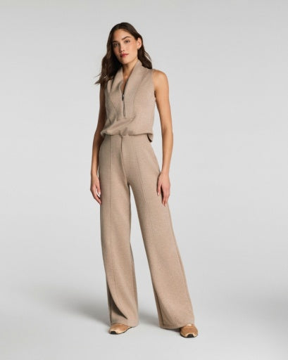 Air Essentials Shawl Collar Jumpsuit