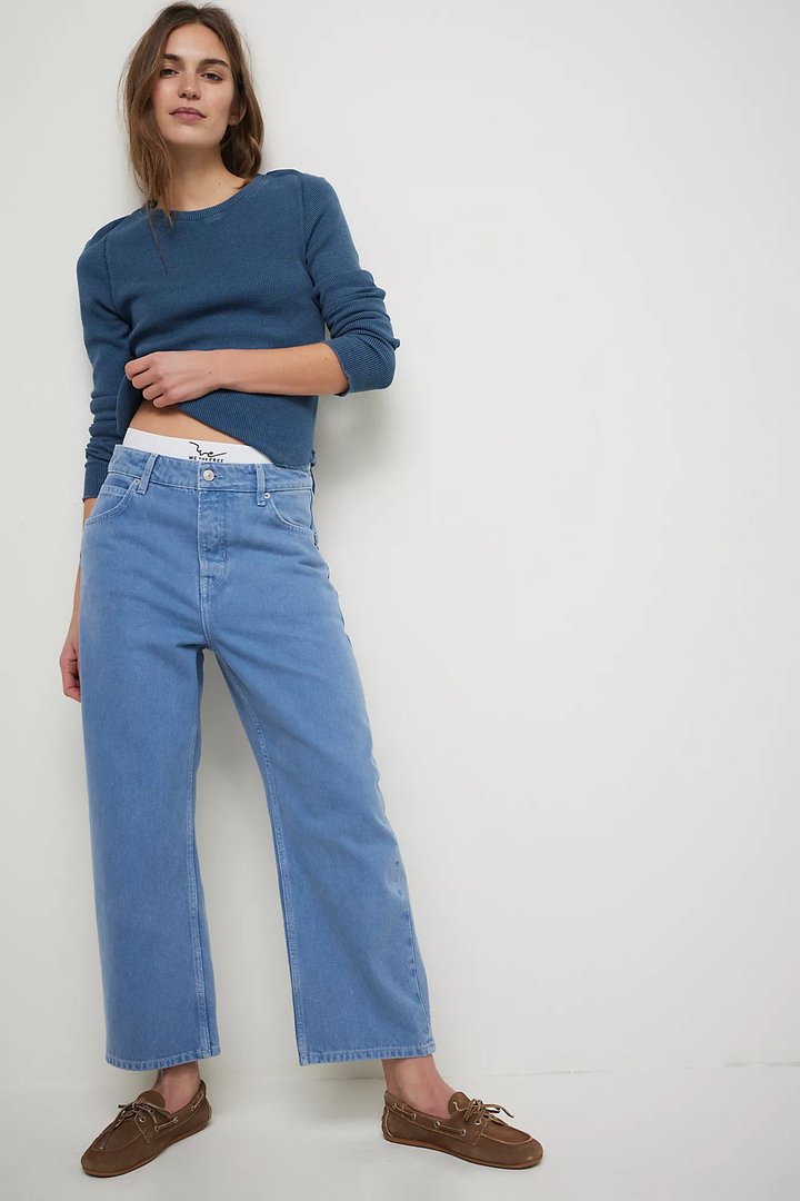 Deep Trance Dropped BF Jeans