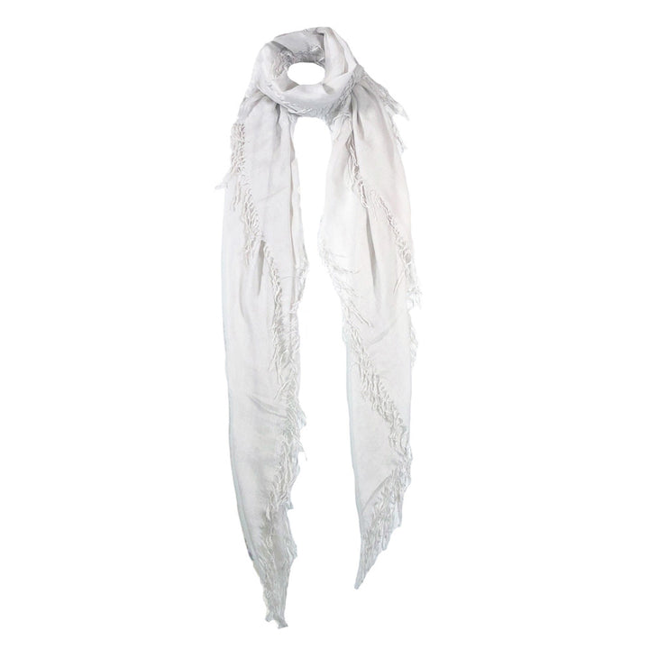 Blue Pacific Tissue Solid Scarf