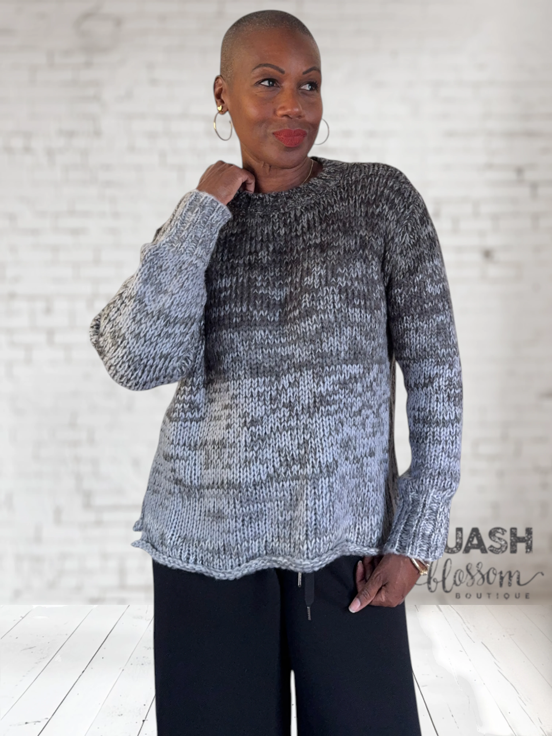 Shades Chunky Crew Sweater