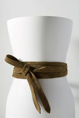 Suede Wrap Belt