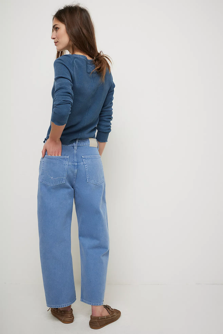 Deep Trance Dropped BF Jeans