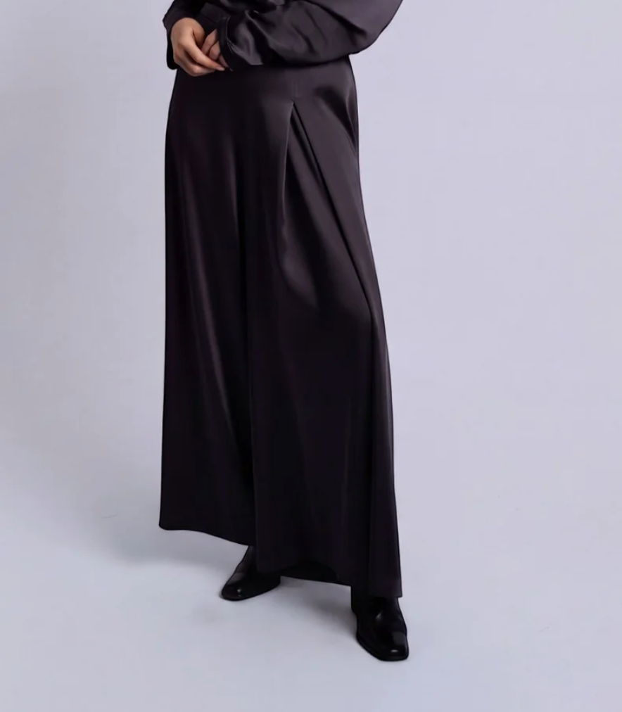 Single Pleat Sateen Pant