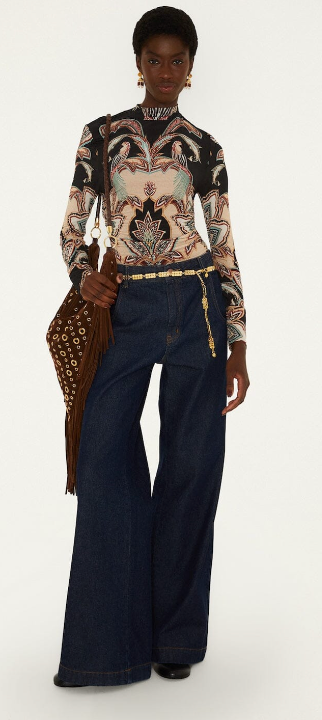 Tapestry Dream Jersey Blouse
