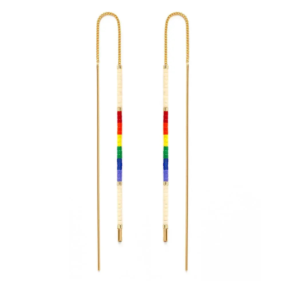 Miyuki Threader Earrings