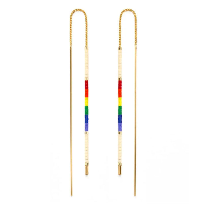 Miyuki Threader Earrings