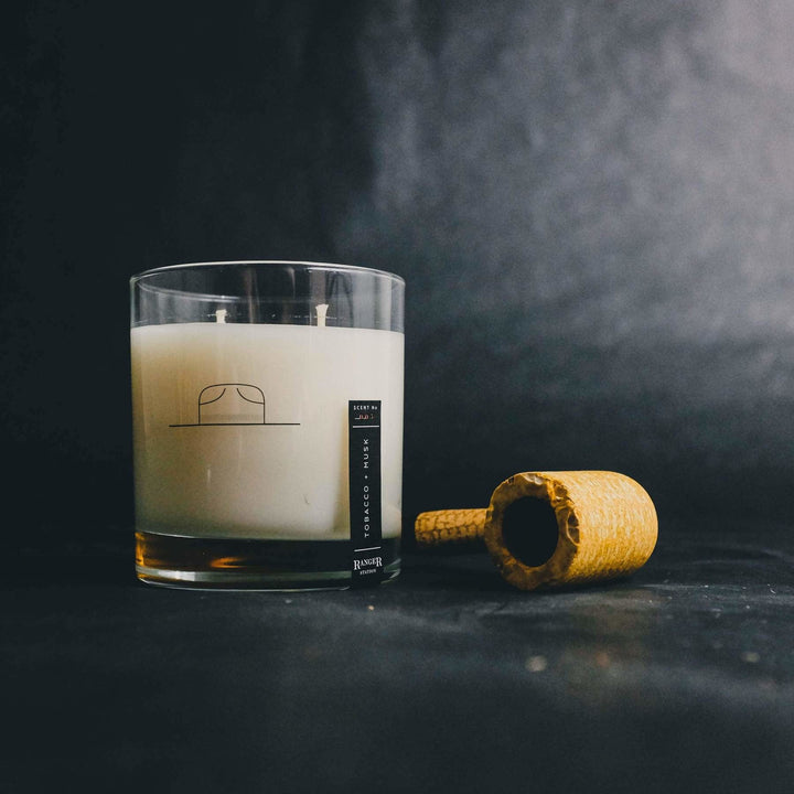 Ranger Station Whiskey Glass Candle