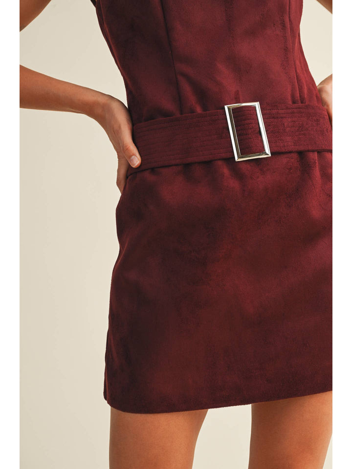 Suede Mini Dress