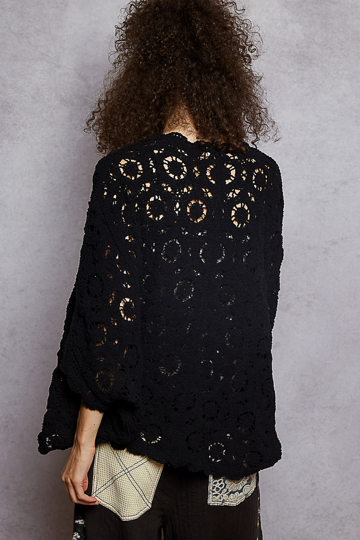 Crochet 3/4 sleeve Cardi
