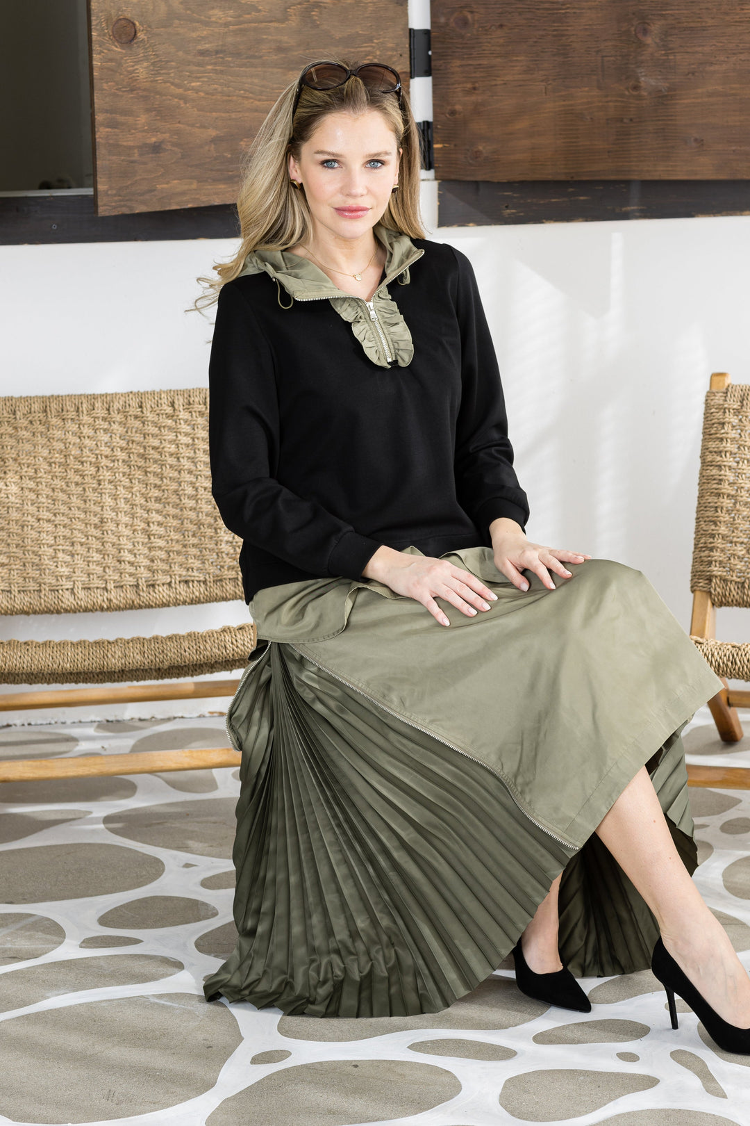 Jelani Side Zip Skirt