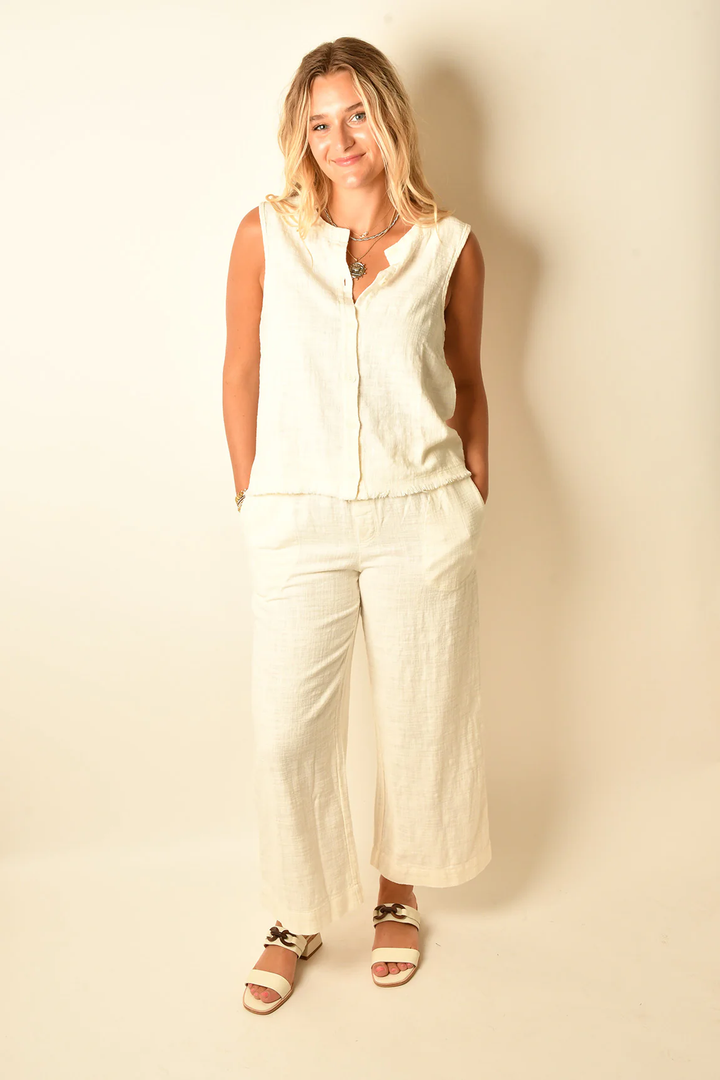 Button Front Tank
