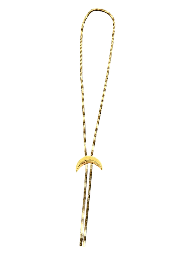 Crescent Bolo Necklace