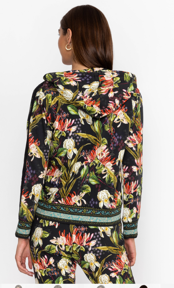 Zip Front Tape Hoodie