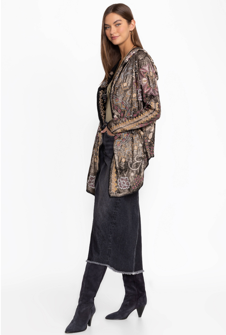 Biya Metallic Short Hoodie