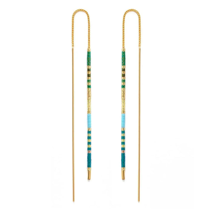 Miyuki Threader Earrings