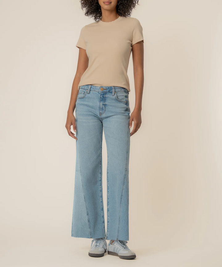 Hi Wide Side Panel Jeans