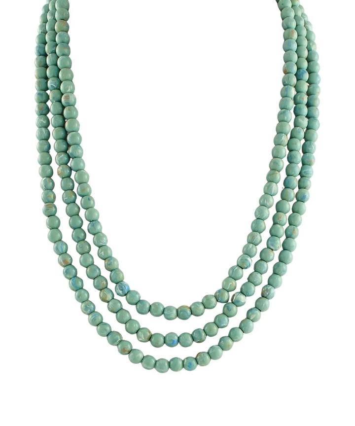 Marble Agate Long Necklace