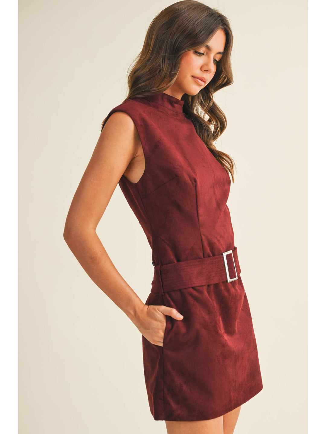 Suede Mini Dress