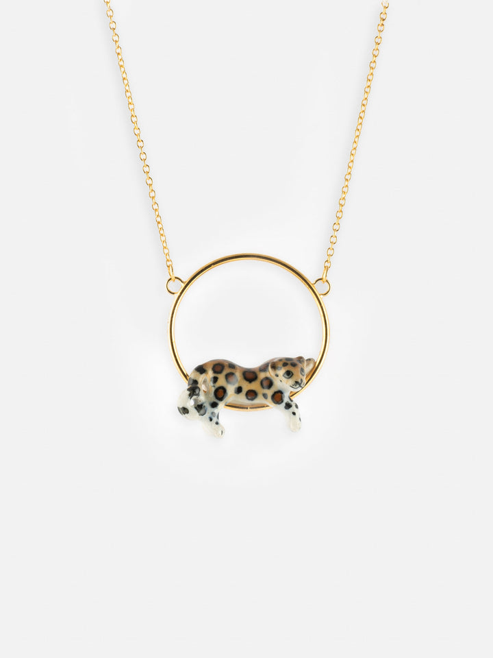 Lying Mini Round Necklace