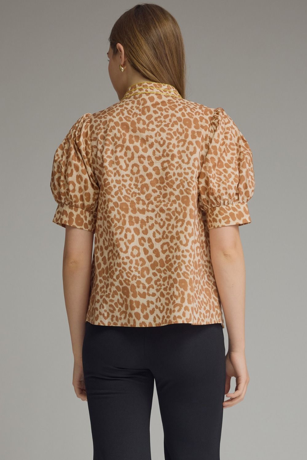 Soft Cheetah V-Neck Top