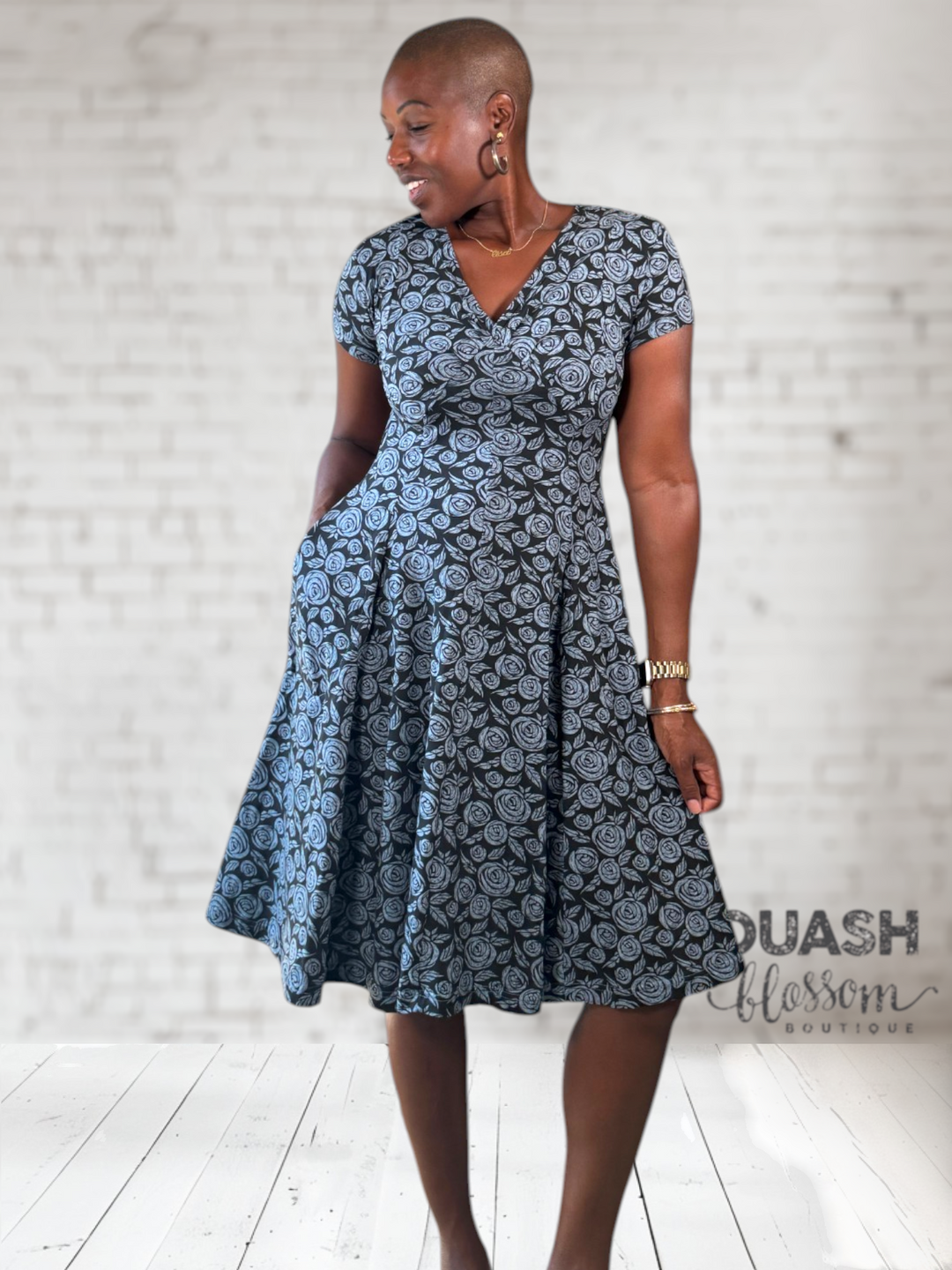 Rosette Tawny Dress